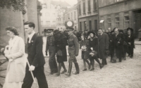Jan Marek's funeral, 1945, Holešov