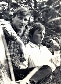 Dvojčata Jan a Josef v Krušných horách, 1970