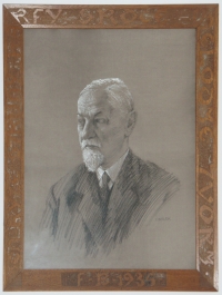 Bílek's portrait of Josef Souček, circa 1934