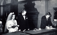 Jan and Vlaďka’s wedding, 1974