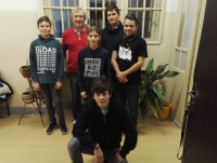 Team of pupils with Prokop Remes, 2019
