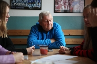 Jaroslav Kutiš během natáčení rozhovoru