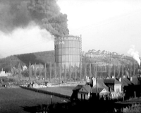 Požár plynojemu v Michli, 1961