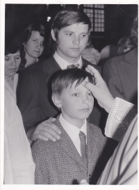 Christening and confirmation of Jiří Voráč in 1976