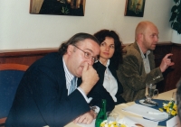 Monika Němcová with Jiří Lobkovic in the party Cesta změny in 2002