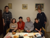 Tomáš Růžička s týmem žáků (Jan Adamec, Tomáš Brada, Petr Kokaisl, Magdaléna Mazurová a Patrik Polák)
