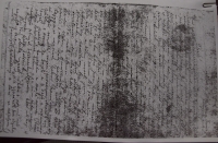 Dopis od otce Dušana Čurdy z legií z roku 1919