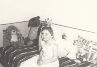 Monika Němcová ve věku 4 let