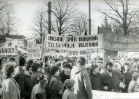 Demonstration, Vysoké Mýto, 1989