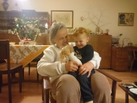 With great-grandson Ondřej