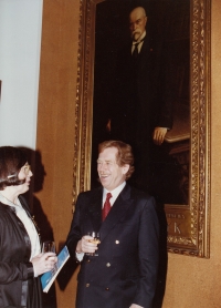 With Václav Havel, World Family Therapy Congress, 1991