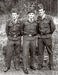 At the military service, 1965