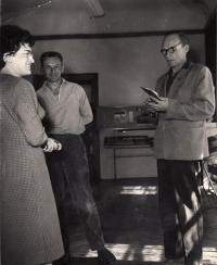 S bývalým partyzánem Petrem Buďkem, cca 1965