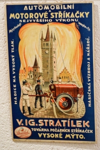 V. Ig. Stratílek advertising plate