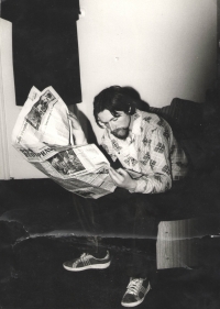 Bratr Martin Šimsa v Bohuslavicích nad Metují v 80. letech