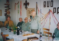 František Vejvoda on a Scout meeting, circa 2000