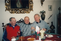At a cottage in Studenec with friends Josef Lánský and Jan Konopásek, around 2014