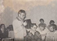 Vladimír Špidla při sametové revoluci v roce 1989