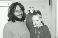 Zdeněk Jeník se synem, 1984
