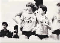 Hráčka Slavie VŠ Praha