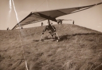 Jiří on a hang-glider 