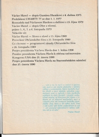 Úryvek z dopisu od Václava Havla