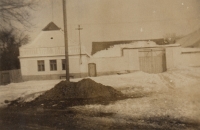 Chalupa v den vystěhování dne 25. února 1956