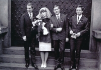 Svatební fotografie, leden 1966