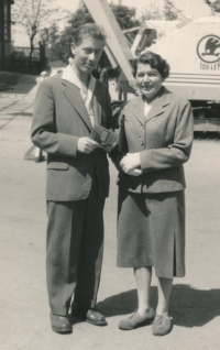 Michal Brummel with his mother Valeria, 1960s