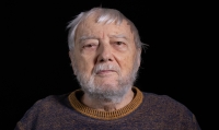Ladislav Hejdánek při natáčení