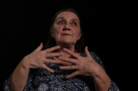 Witness in the studio during shooting, February 2020, Bratislava