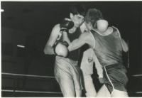 Tibor Puha (on the right) during the match.