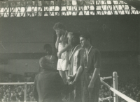 Tibor Puha on the highest step.