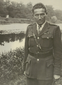 Vasil Timkovič ve válečné uniformě na konci války
