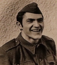 Jiří Wohanka during his compulsory military service 