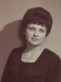 Marie Pelikánová at the age of eighteen