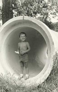 Petr Fejfar jako malý chlapec