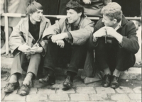 zľava: Otis Laubert, Fero Maličký, Sväťo Mydlo (1964-1965)