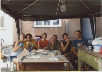 current collaborators (from left): Annamária Juhásová, Otis Laubert, Inés Andučičová, Matúš Roman, Dominik Hlatký, Samo Kollárik