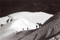 Výstup na Mont Blanc, zájezd CK Turistika a Hory, počátek 90. let
