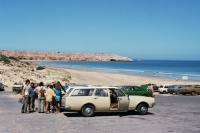 In Adelaide by the sea after arriving in Australia (1982)