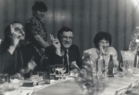 This was already about the termination of the Civic Forum, with Václav Klaus and Livia Klausová at the Grand Hotel, 1990