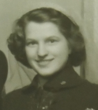 Františka Vlčková v mládí 