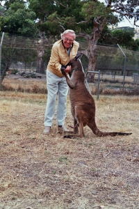 Dědeček Lukáše Martina na návštěvě v Austrálii