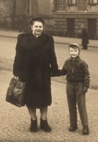 Jaroslav with his mother