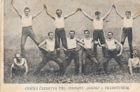 Sokol practitioners - uncle Rudolf Zlámal in the upper row, second from the right