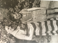 Juraj Šebo with his mother