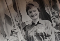 Jaroslava Jesenská na Prvního máje roku 1963