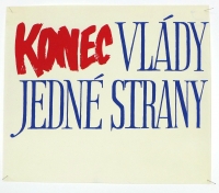 Letáky a plakáty vytištěné na „Hollarce" v období Sametové revoluce