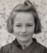 Růžena Sojková v mládí 